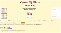 Desktop Screenshot of ciphersbyritter.com